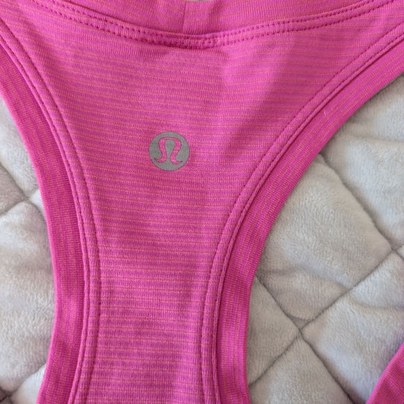 LIKE NEW Lululemon Swiftly Tech Racerback Tank, Waist Length, Pink, Size 8 - Picture 3 of 7